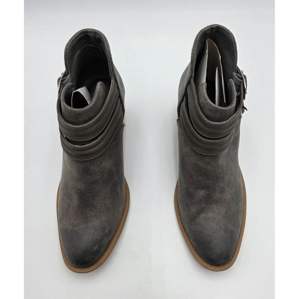 Womens Qupid Booties Size 8.5 Gray New Super Cute